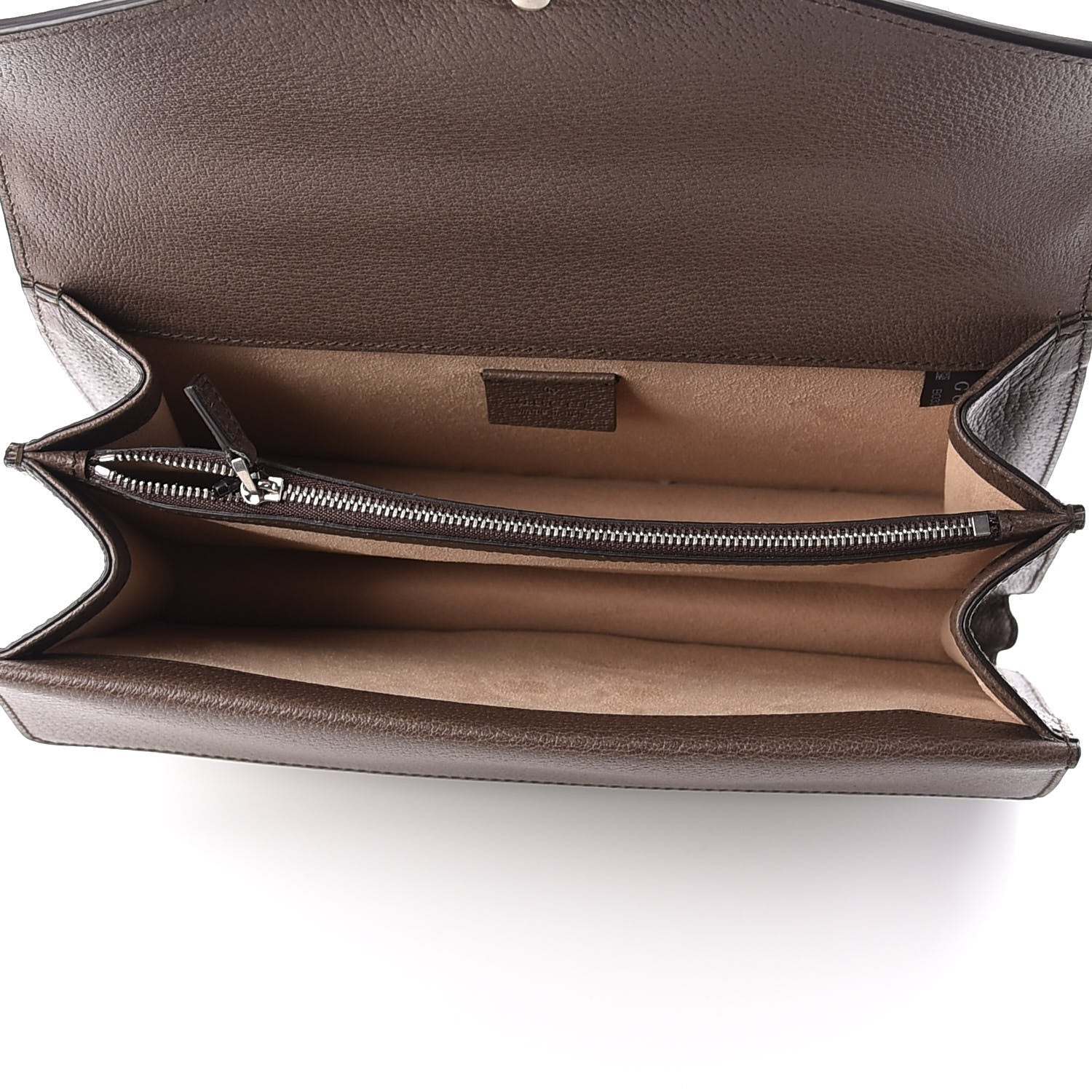 Gucci GG Supreme Monogram Textured Dollar Calfskin Top Handle Dionysus Shoulder Bag Beige Ebony New Acero 5 of 11