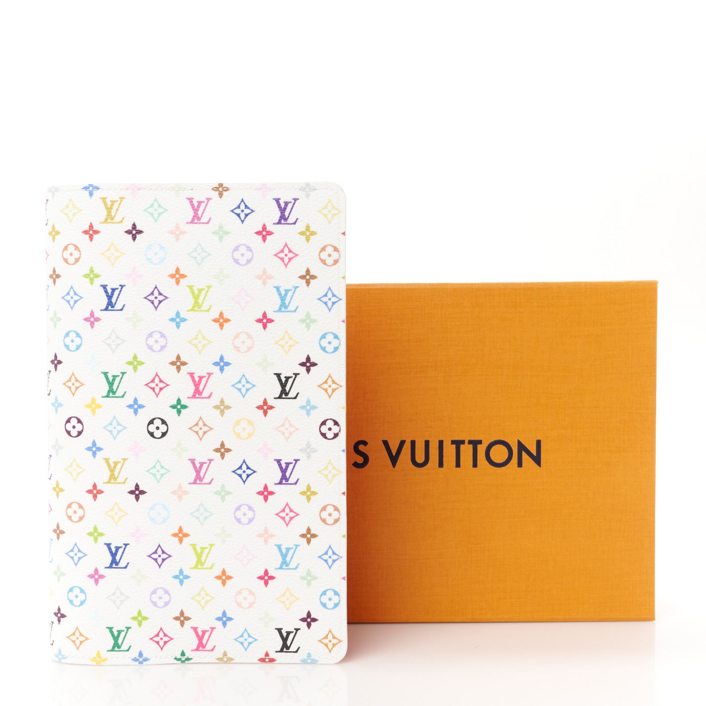 LV X TM Monogram Multicolor Emily Notebook Cover MM White
