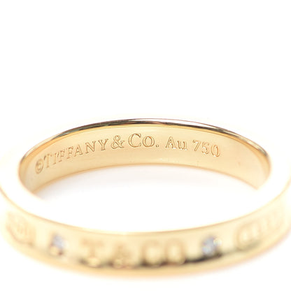Tiffany 18K Yellow Gold Diamond Narrow 1837 Ring 54 7 5 of 6