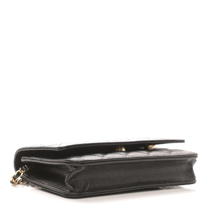 Chanel Caviar Quilted Wallet On Chain WOC Black 4 of 10