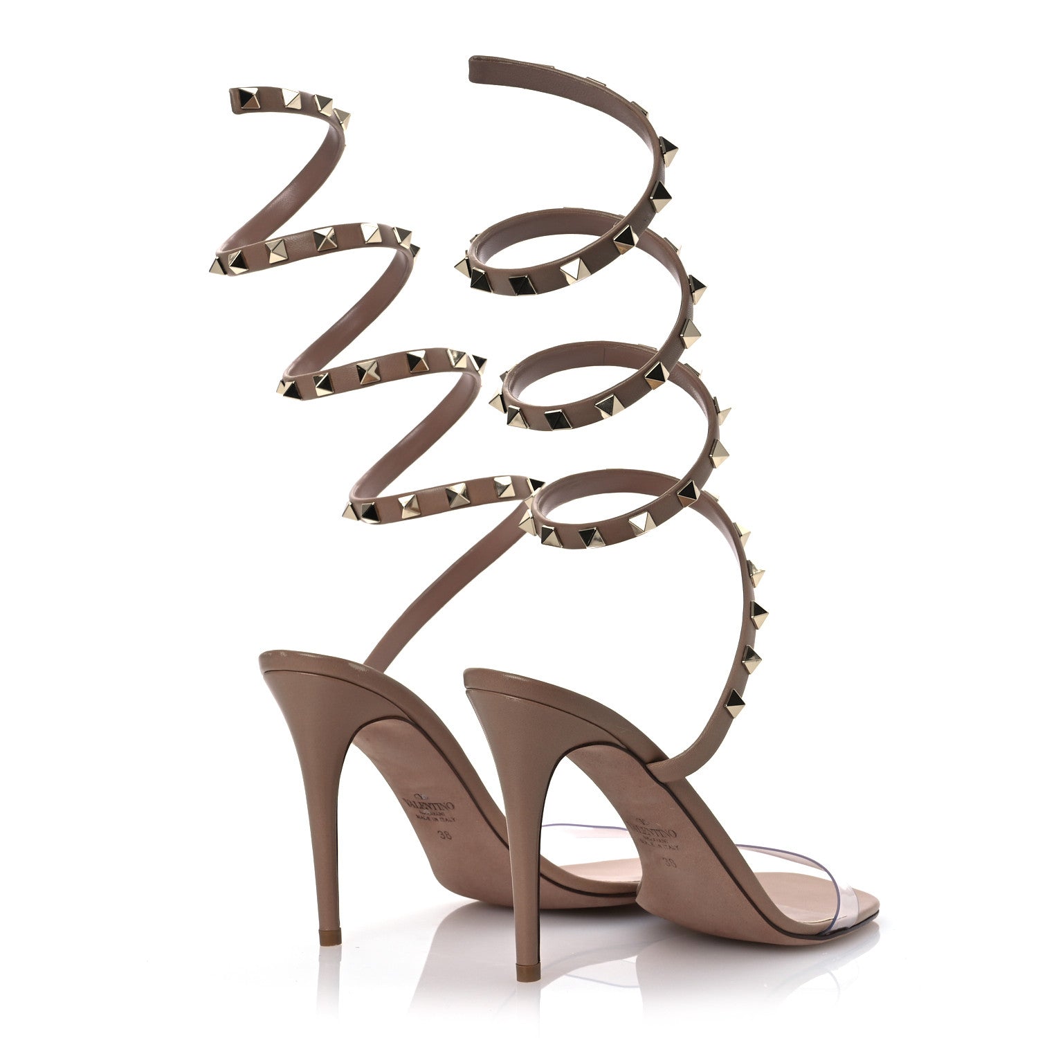 Valentino Garavani Nappa Rockstud Pumps 38 Poudre 4 of 11