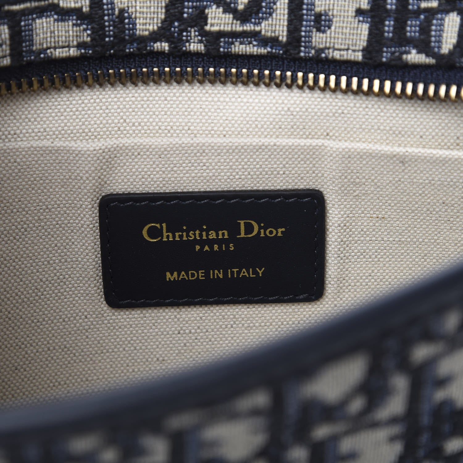 Christian Dior Oblique Diorquake Clutch Blue 6 of 9