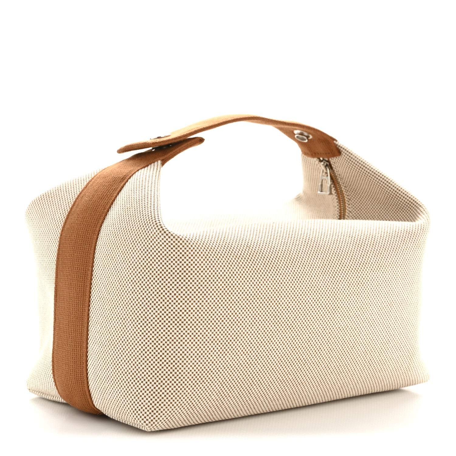 Hermes Canvas Large Bride-A-Brac Cabriole Case Biscuit 3 of 7