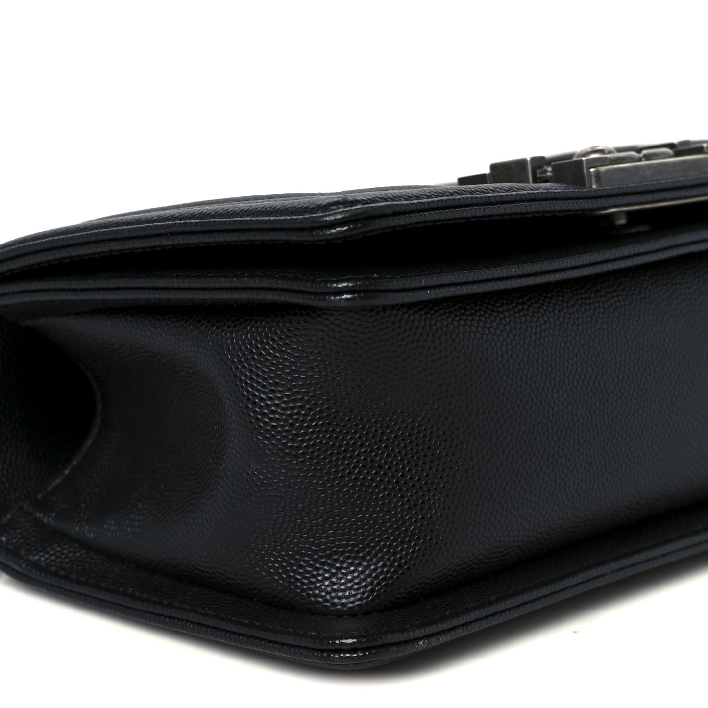 Caviar Quilted Small Boy Flap Black