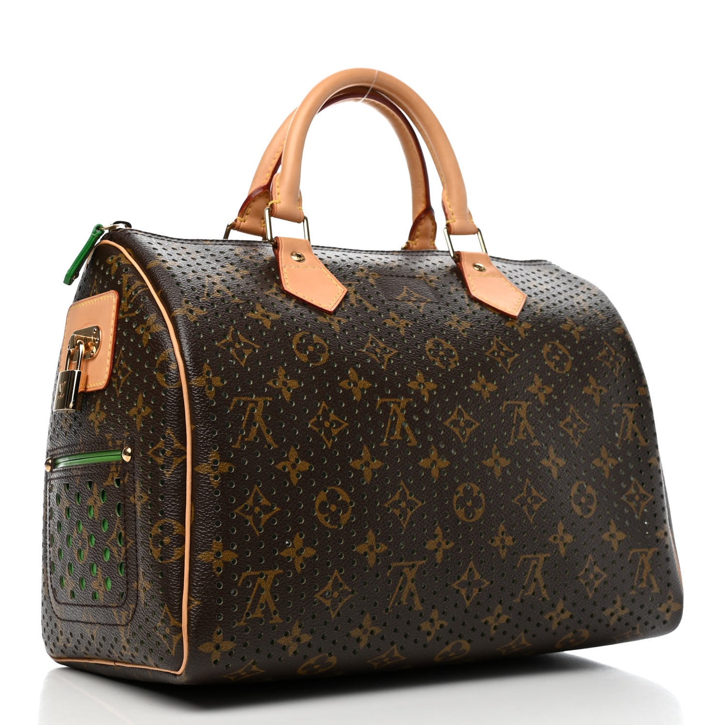 Monogram Perforated Speedy 30 Green