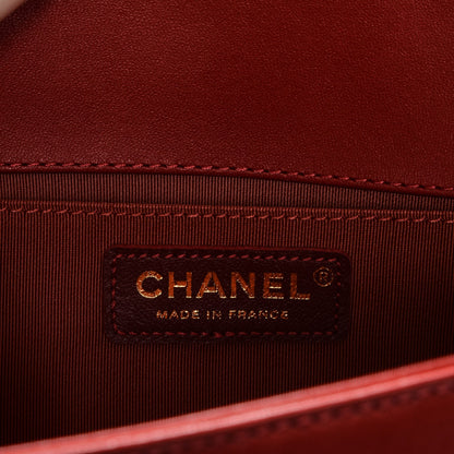 Chanel Lambskin Quilted Medium Boy Flap Red 6 of 7