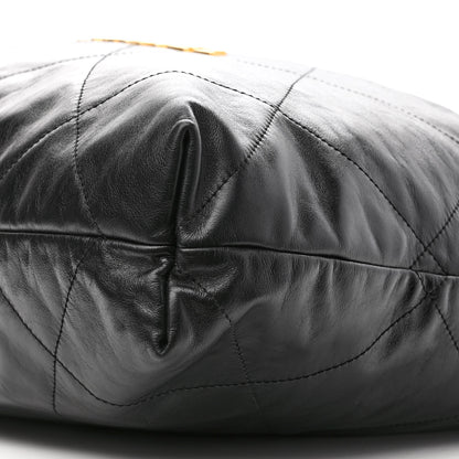Chanel Shiny Calfskin Quilted Chanel 22 Black 10 of 10