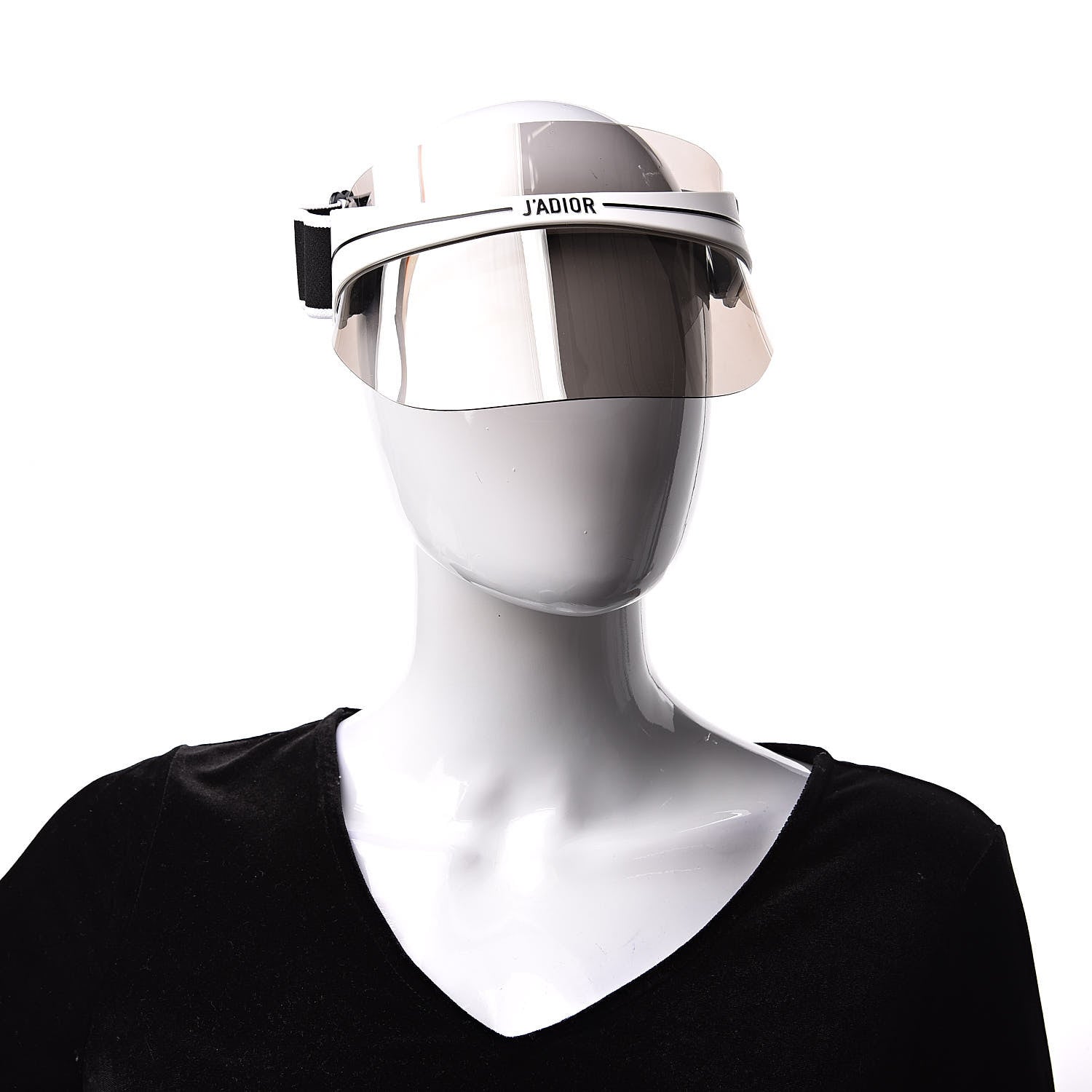 Christian Dior Mirrored DiorClub1 Sun Visor Silver 2 of 6