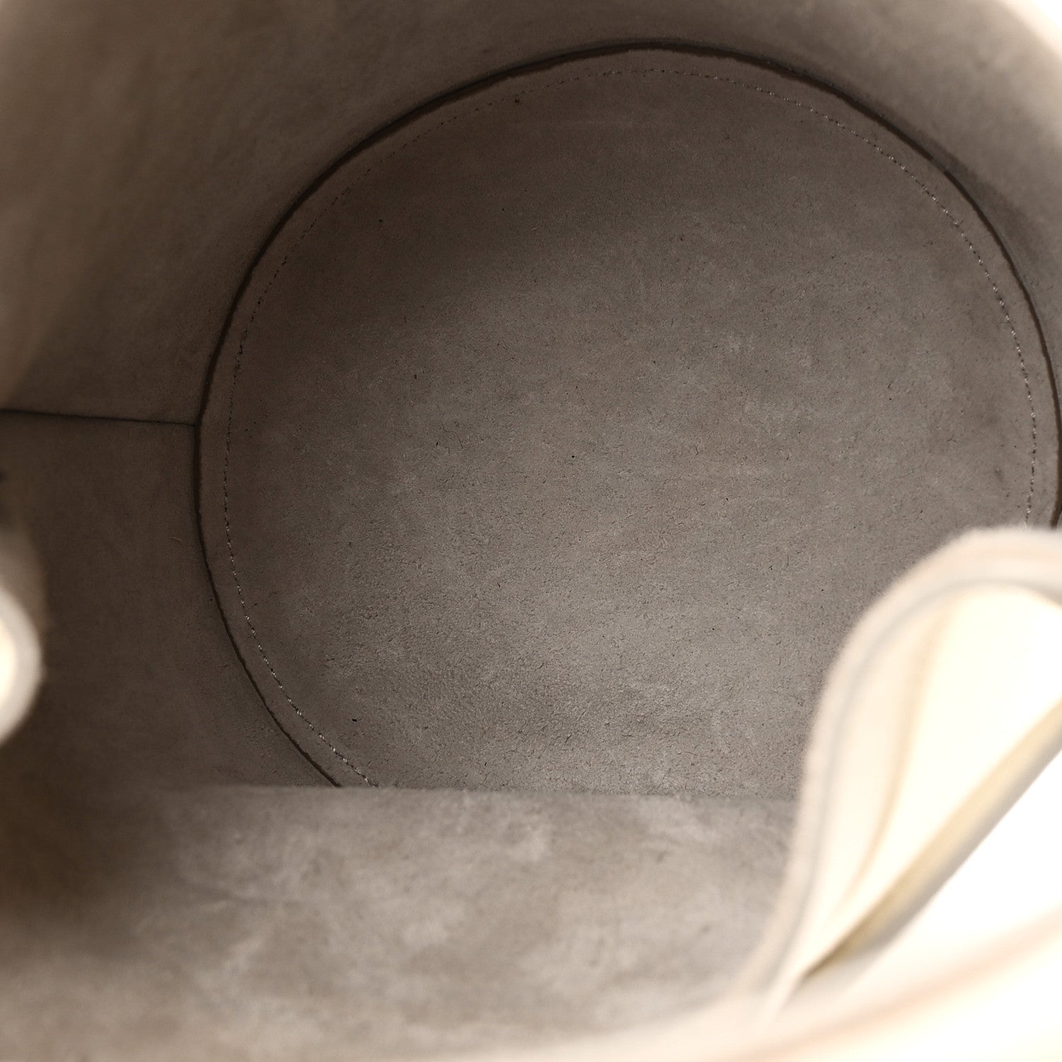 Celine Supple Grained Calfskin Nano Big Bag Bucket White 5 of 10