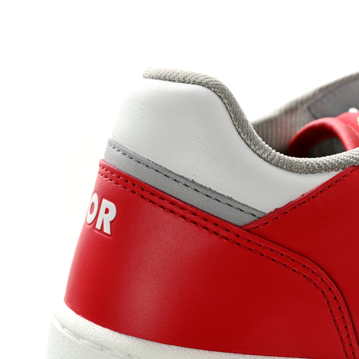 X ERL Smooth Calfskin Oblique Mens B27 Low Top Sneakers 38 Red