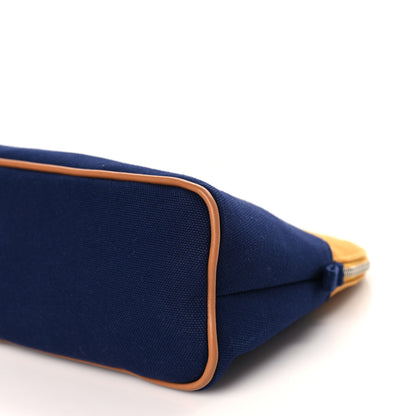 Hermes Cotton Canvas Bolide Travel Cosmetic Pouch 8 of 8