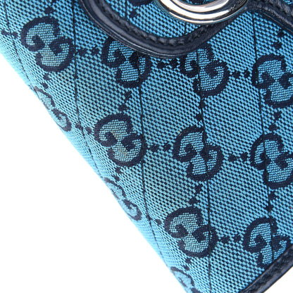 Gucci Monogram Multicolor Matelasse Diagonal GG Marmont Chain Wallet Light Blue 7 of 10