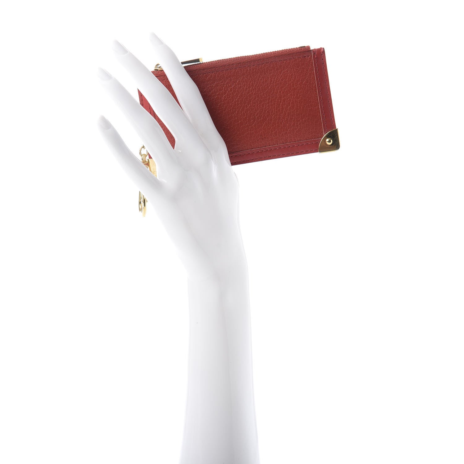 Louis Vuitton Suhali Key Pouch Geranium 2 of 9