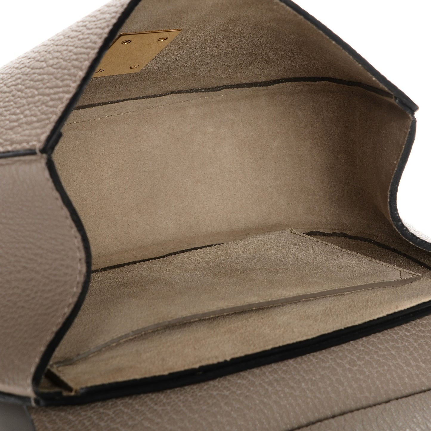 Grained Lambskin Drew Shoulder Bag Motty Grey