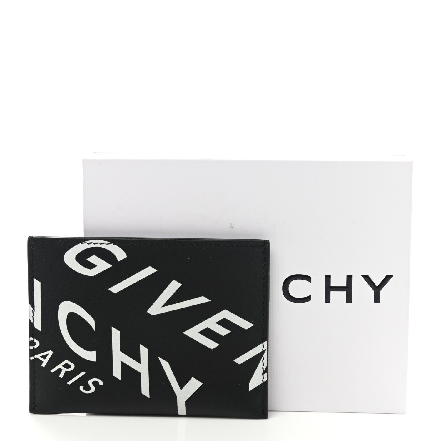 Givenchy Calfskin Logo Printed Card Holder Black 7 of 7