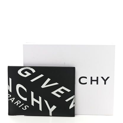 Givenchy Calfskin Logo Printed Card Holder Black 7 of 7