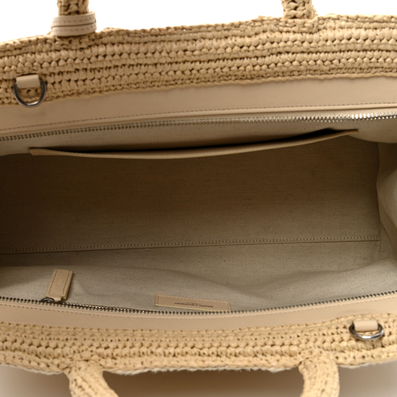 Saint Laurent Raffia Small Rive Gauche Cabas Naturale 5 of 8