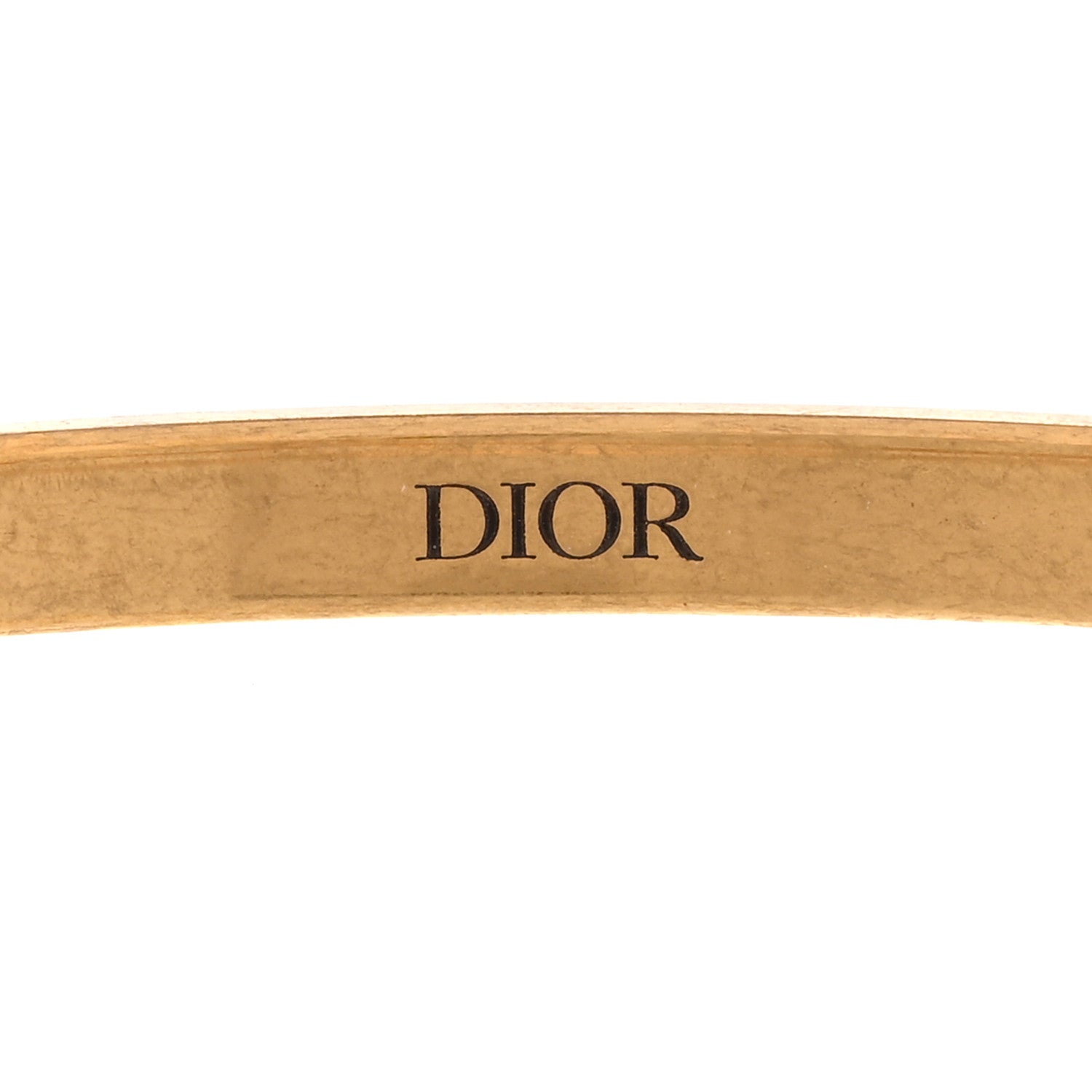 Christian Dior Metal J'Adior Logo Choker Necklace Antique Gold