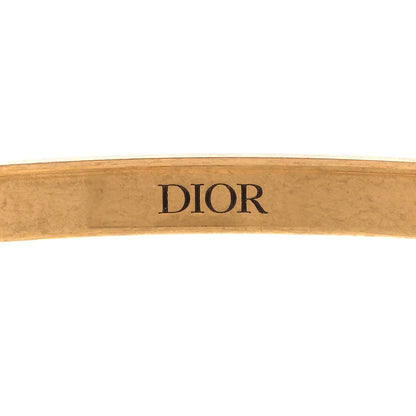 Christian Dior Metal J'Adior Logo Choker Necklace Antique Gold 5 of 6