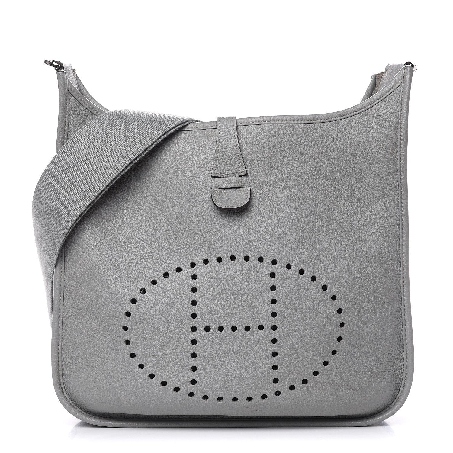 Hermes Taurillon Clemence Evelyne III PM Gris Mouette 1 of 17