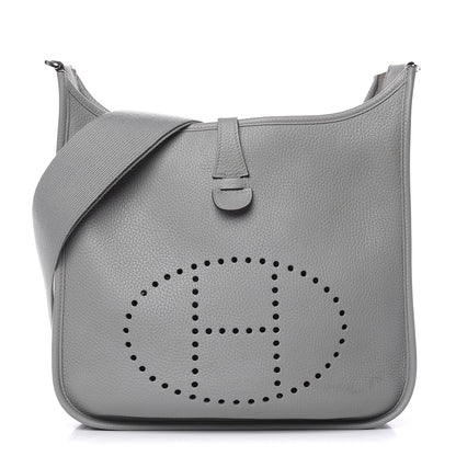 Hermes Taurillon Clemence Evelyne III PM Gris Mouette 1 of 17