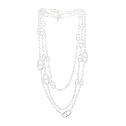 Hermes Sterling Silver Farandole Necklace 160 3 of 6