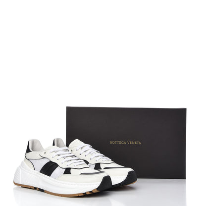 Bottega Veneta Calfskin Technical Mesh Speedster Sneakers 40 White Black 9 of 9