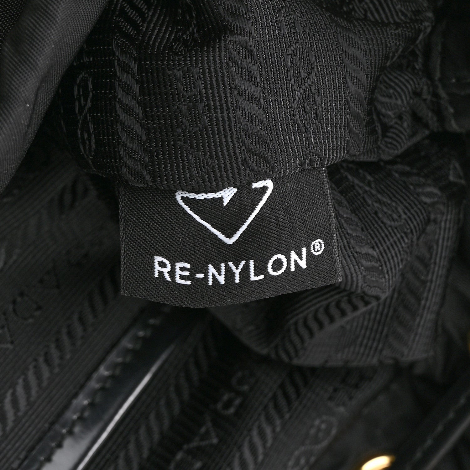 Prada Re-Nylon Tessuto Brushed Calfskin Backpack Black 7 of 11