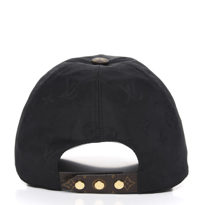 Louis Vuitton Polyester Silk Monogram LV Get Ready Cap M Black 3 of 7