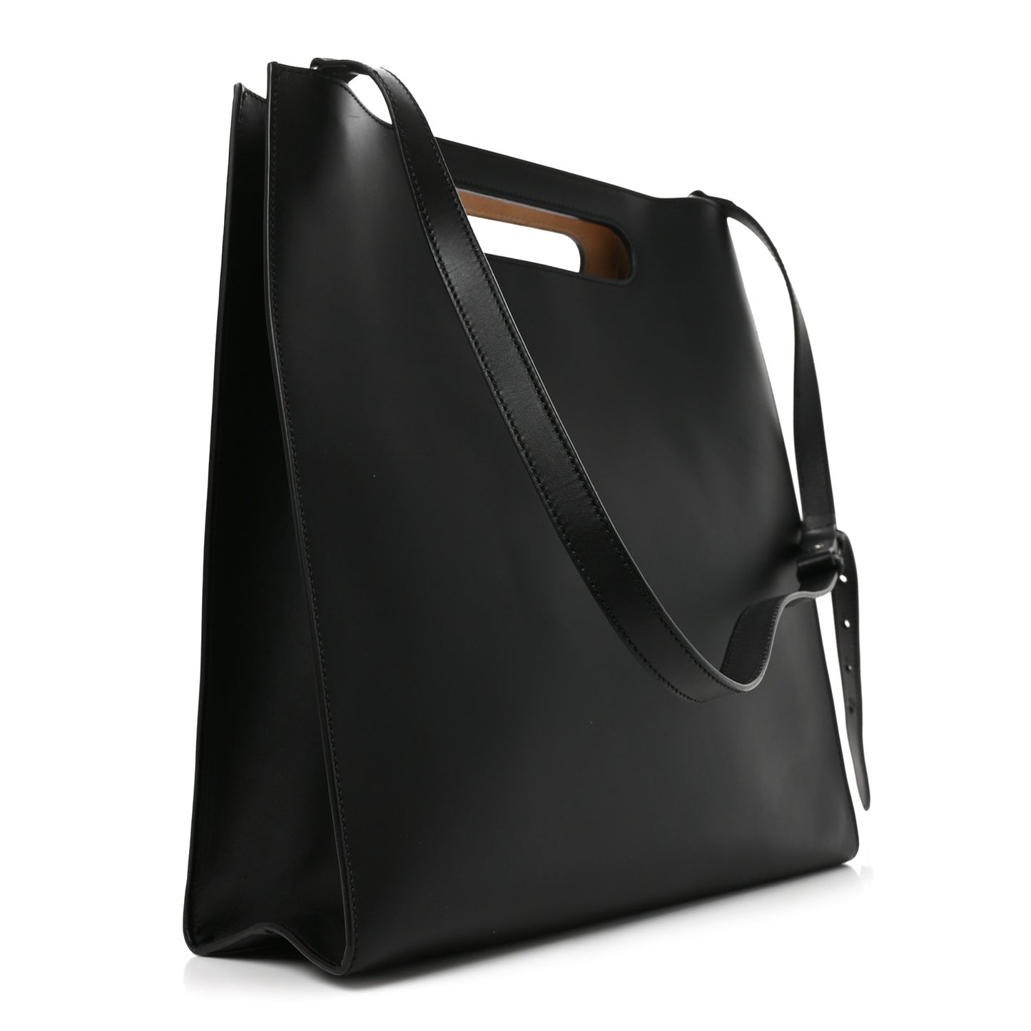 Calfskin Embossed Medium XL Tote Black