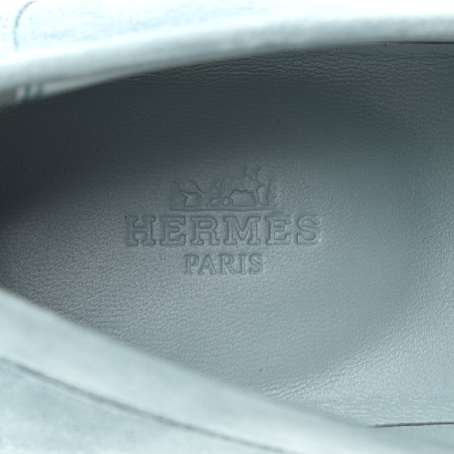 Hermes Suede Goatskin Womens Destin Loafer 37 Vert d'eau 7 of 11
