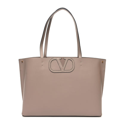 Valentino Garavani Calfskin Large Vlogo Fillme Tote Rose Cannelle 1 of 9