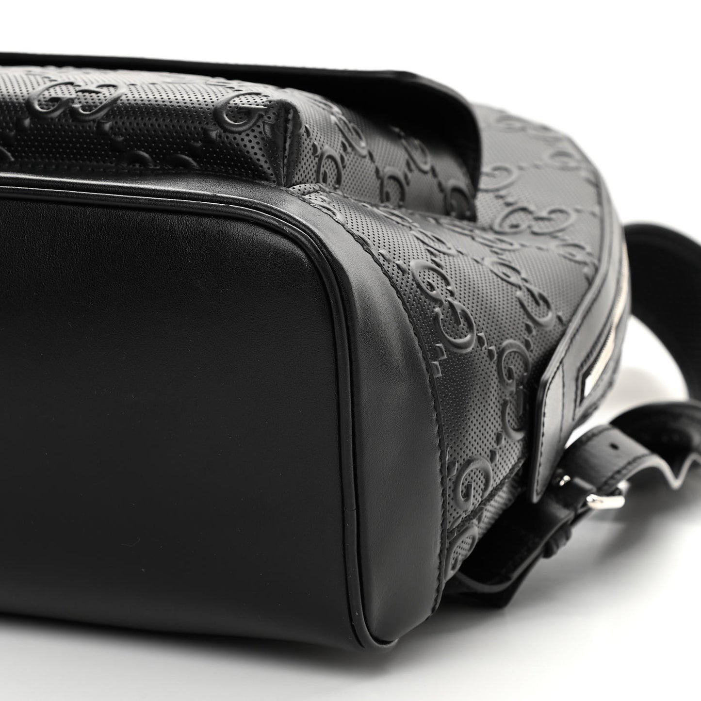 Calfskin GG Tennis Embossed Backpack Black