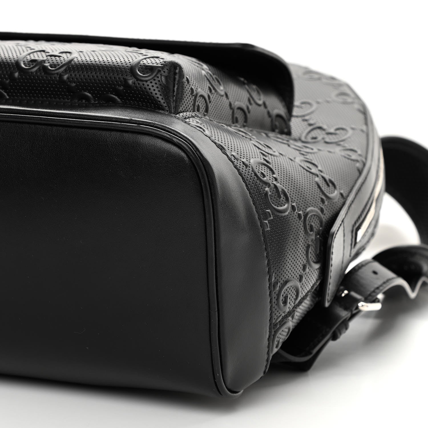 Gucci Calfskin GG Tennis Embossed Backpack Black 10 of 10