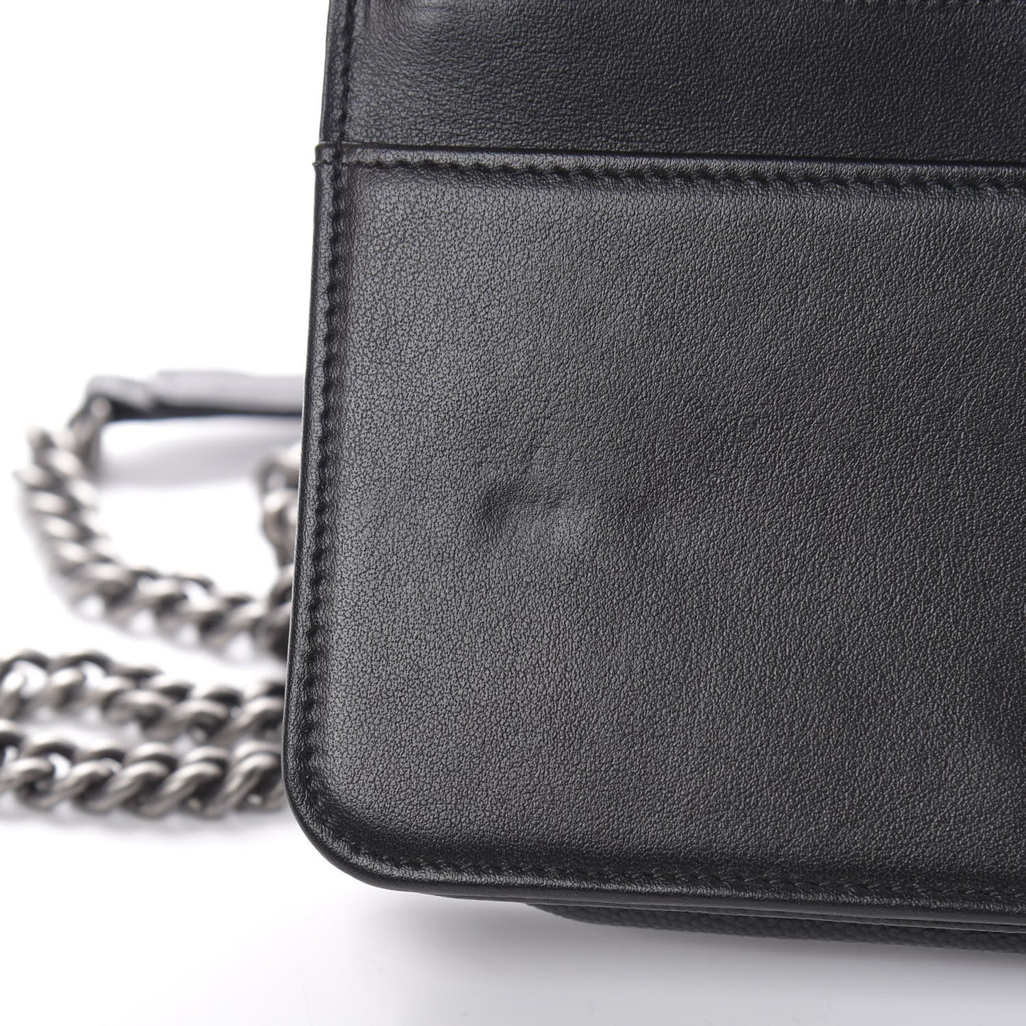 Caviar Quilted Boy Wallet On Chain WOC Black