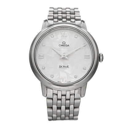 Omega Stainless Steel Diamond 33mm De Ville Prestige Butterfly Quartz Watch 424.10.33.60.52.001 1 of 4