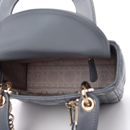 Christian Dior Lambskin Cannage Mini Lady Dior Cloud Blue 5 of 10