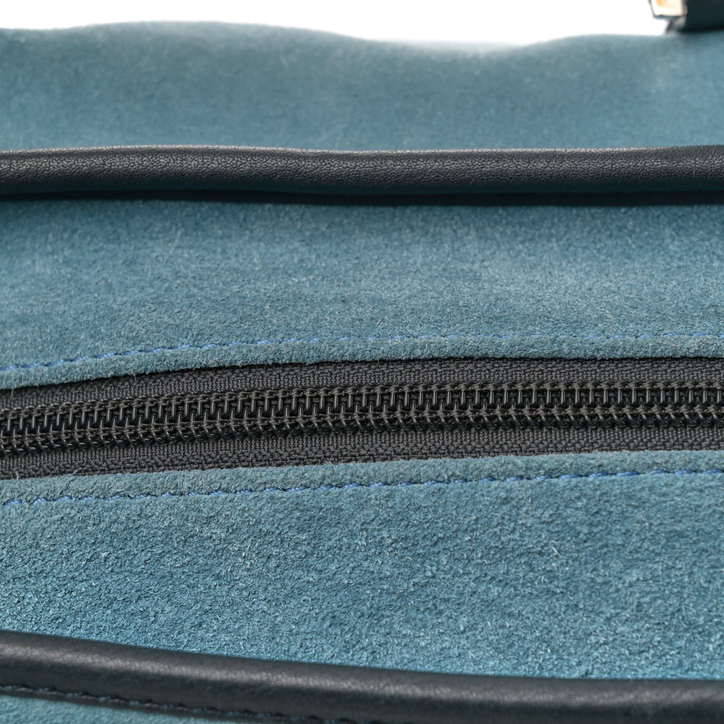 Suede Calfskin Amazona Blue Black