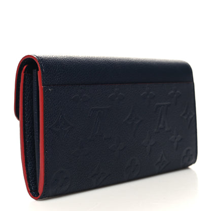Louis Vuitton Empreinte Sarah Wallet NM Marine Rouge 3 of 9