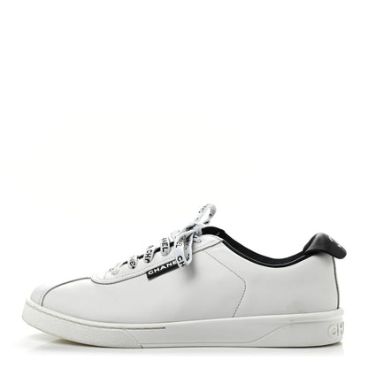 Chanel Calfskin CC Womens Sneakers 40 White 1 of 7