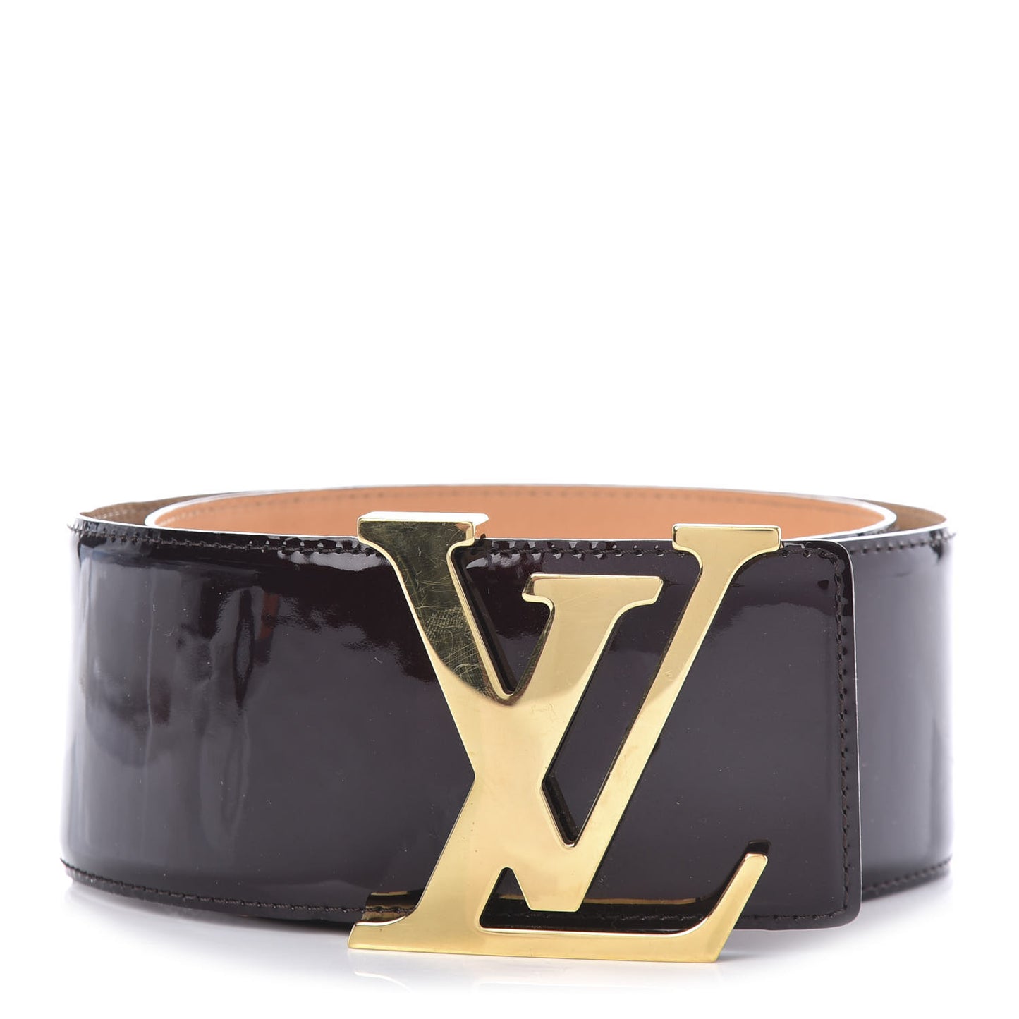 Patent LV Facettes Belt 85 34 Amarante