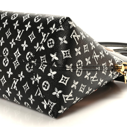 Louis Vuitton Calfskin Catogram Alma Souple MM Black 8 of 8