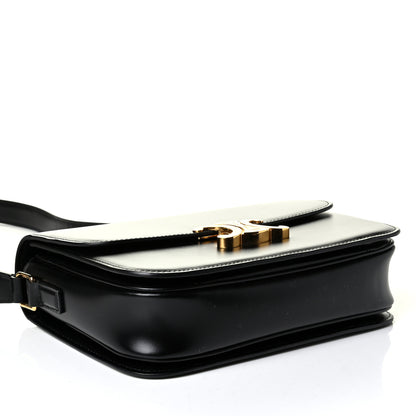 Celine Shiny Calfskin Medium Triomphe Black 3 of 6