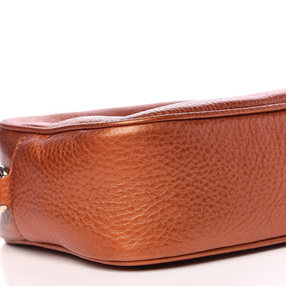 Gucci Metallic Pebbled Calfskin Small Soho Disco Bag Burnt Orange 8 of 10