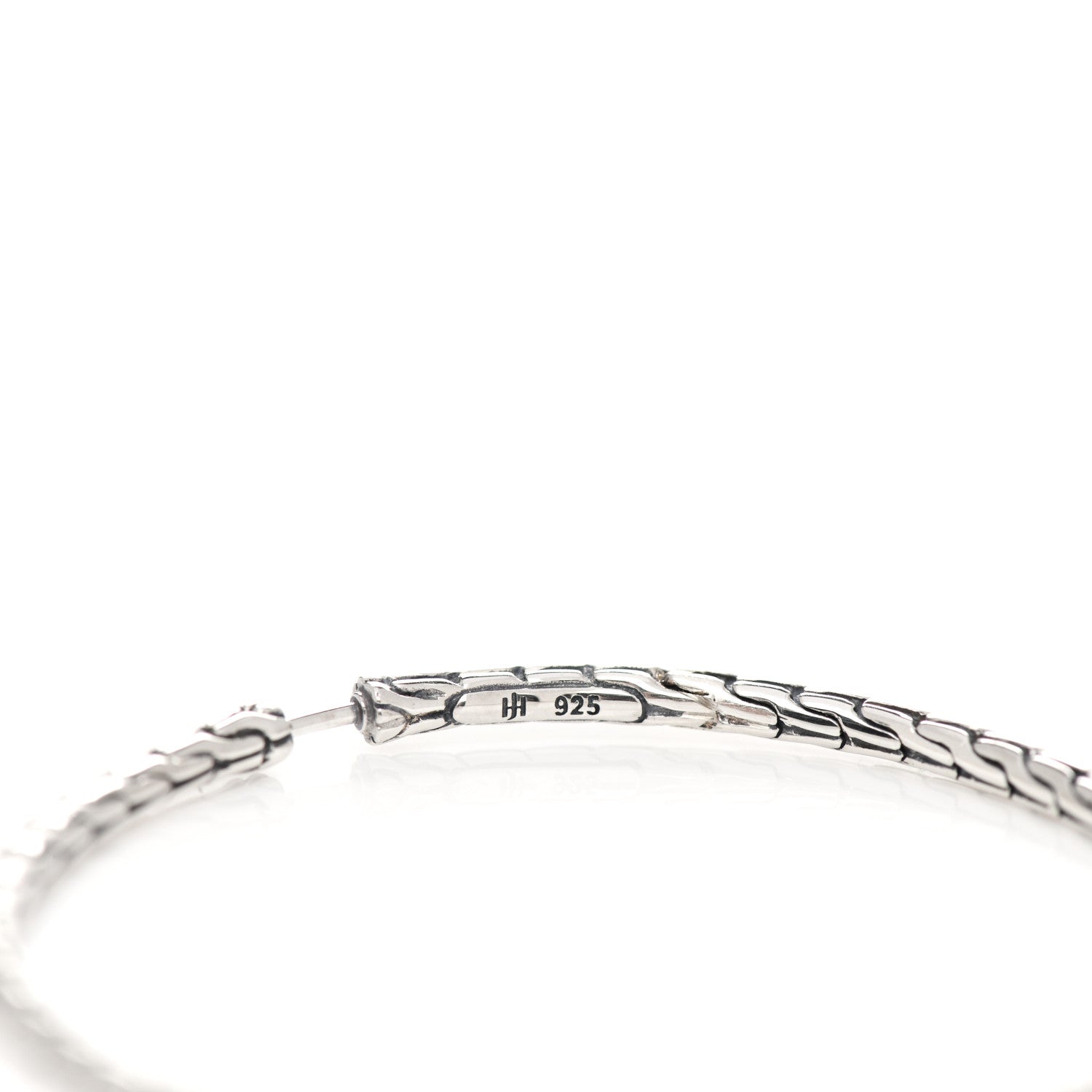 John Hardy Sterling Silver Large Classic Chain Hoop Earrings 4 of 4