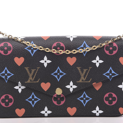 Louis Vuitton Game On Felicie Chain Wallet Black 10 of 11