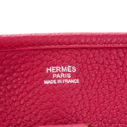 Hermes Taurillon Clemence Evelyne III GM Rubis 6 of 7