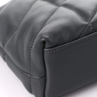 Saint Laurent Lambskin Quilted Toy Loulou Puffer Monogram Chain Satchel Storm 10 of 15