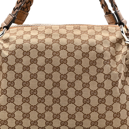 Gucci Monogram Bamboo Bar Medium Tote Brown 8 of 10