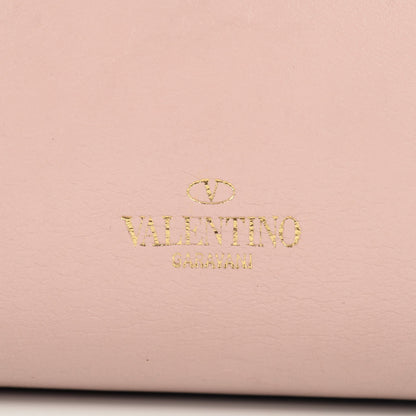 Valentino Garavani Vitello Small Rockstud Double Handle Tote Pink 8 of 10